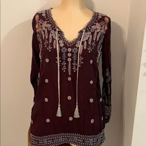 Johnny Was Embroidered Blouse